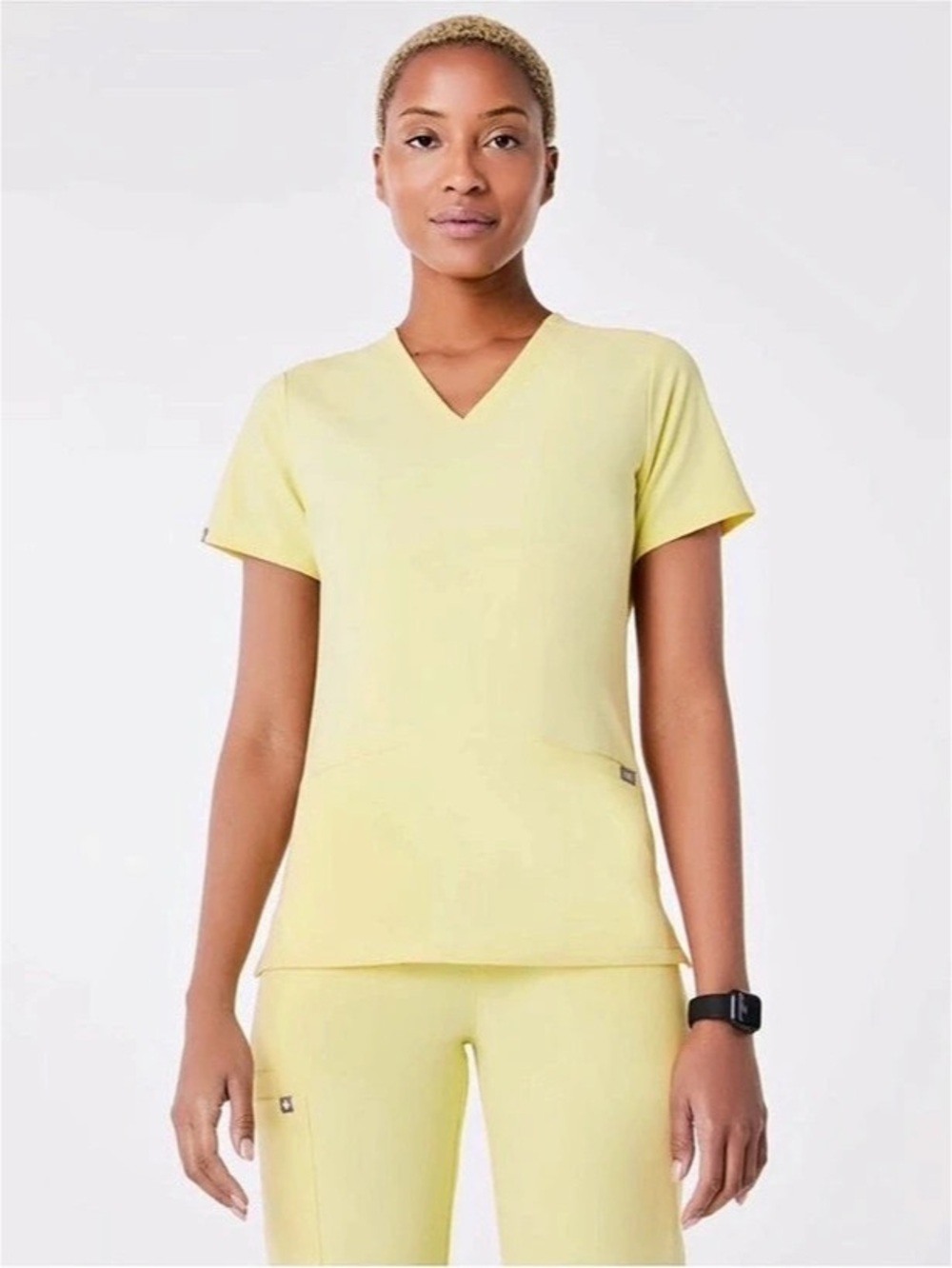 FIGS Butter Yellow Top